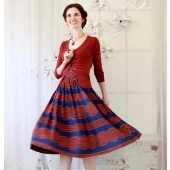 Anthropologie Oxidized Medallions Strapless Midi Dress by Girls from Savoy SMALL - Picture 4 of 14